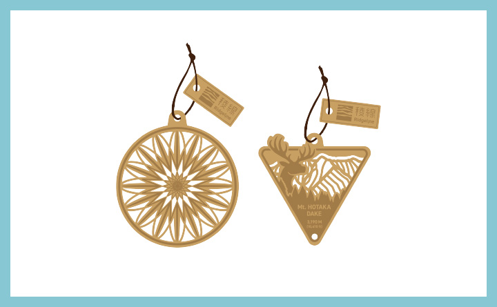 MDFコースター　サークル・三角形イメージ